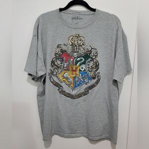 HARRY POTTER MENS TEE SHIRT HOGWARTS ACADEMY MOTTO